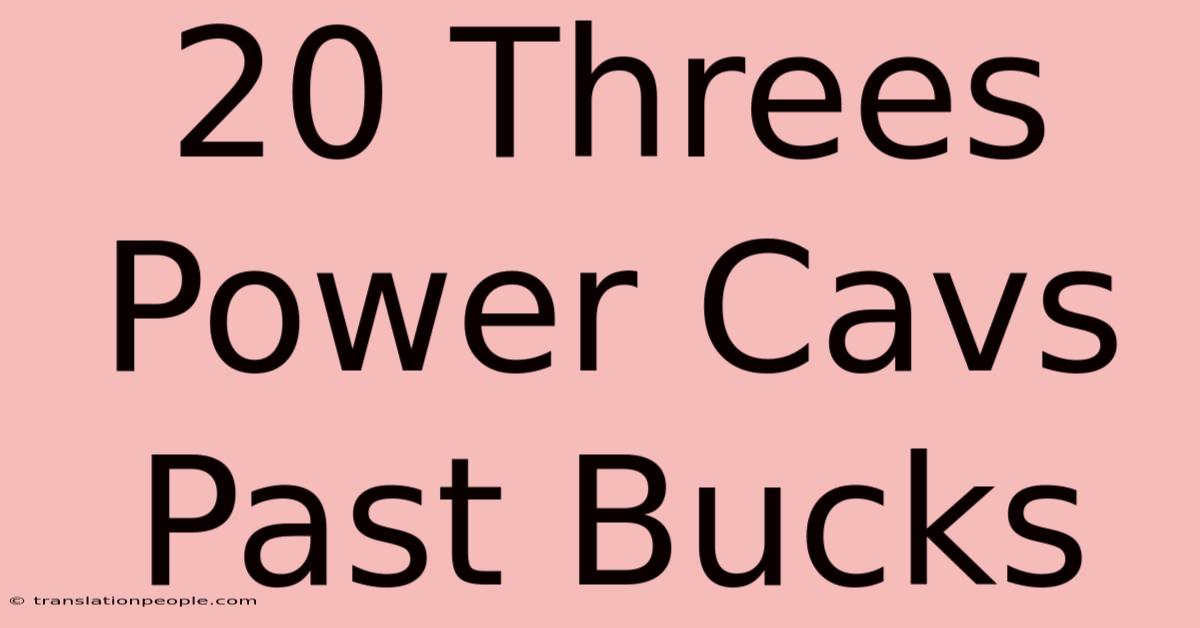 20 Threes Power Cavs Past Bucks