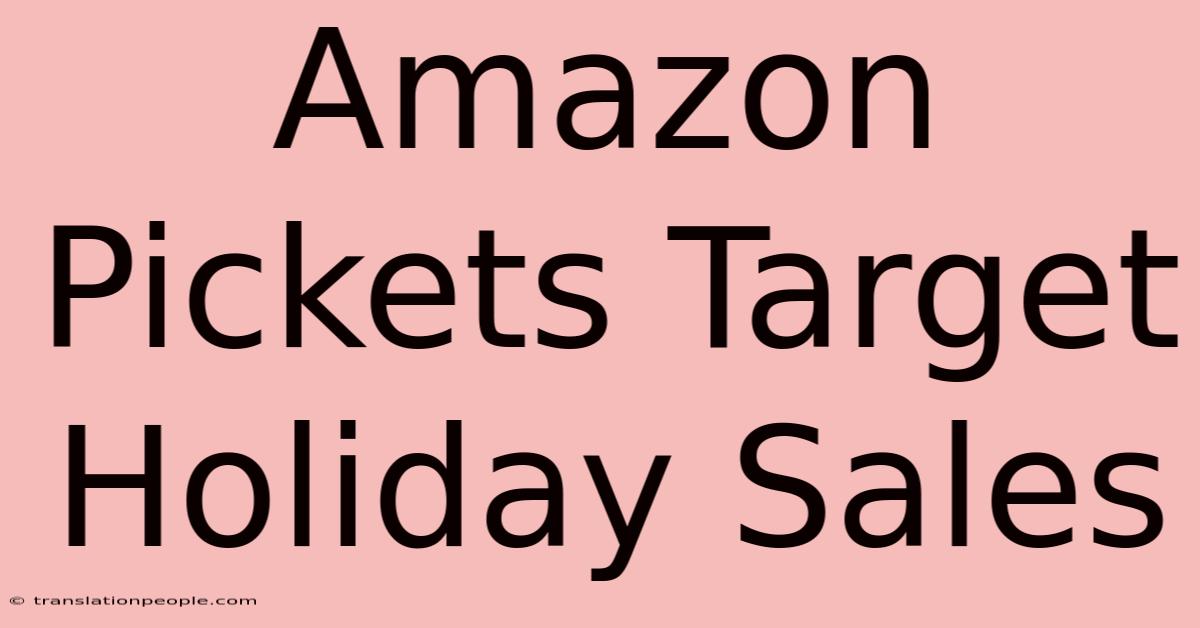 Amazon Pickets Target Holiday Sales