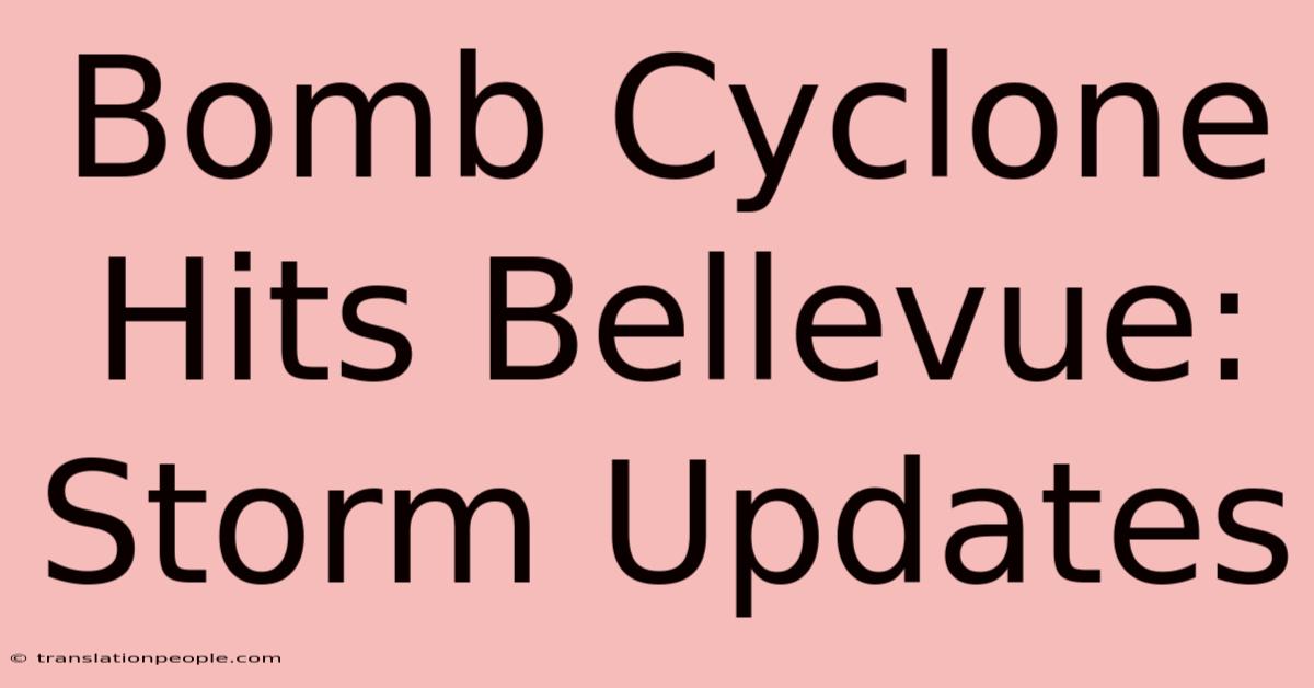 Bomb Cyclone Hits Bellevue: Storm Updates