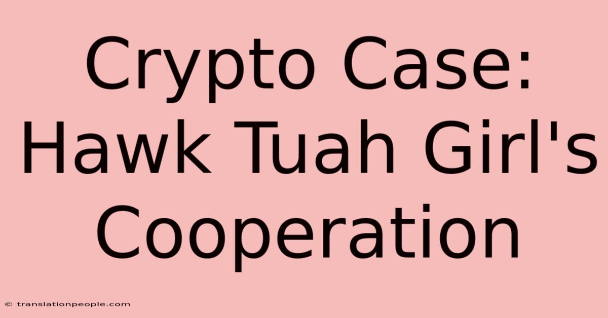 Crypto Case: Hawk Tuah Girl's Cooperation