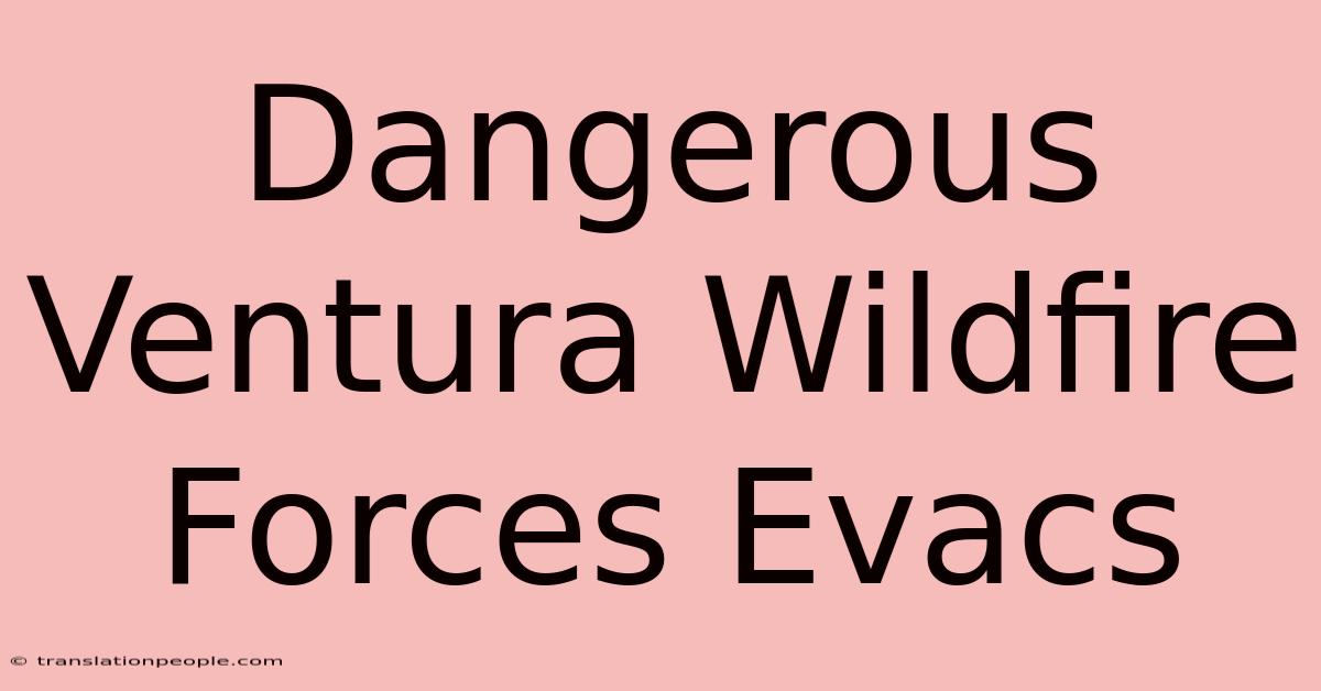 Dangerous Ventura Wildfire Forces Evacs