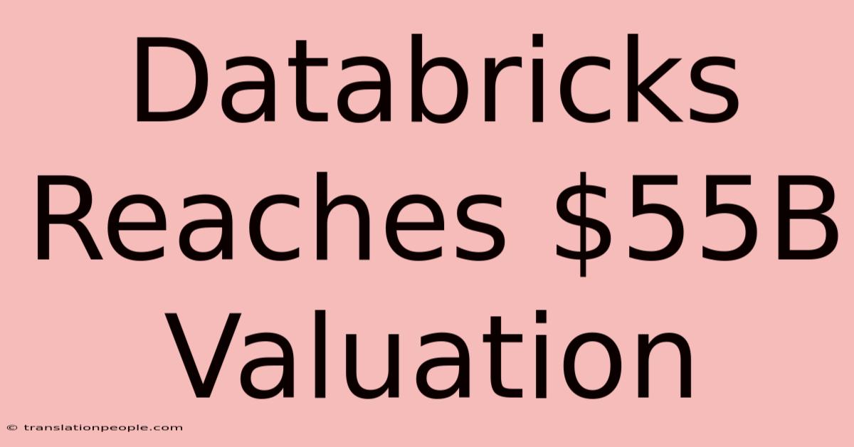 Databricks Reaches $55B Valuation