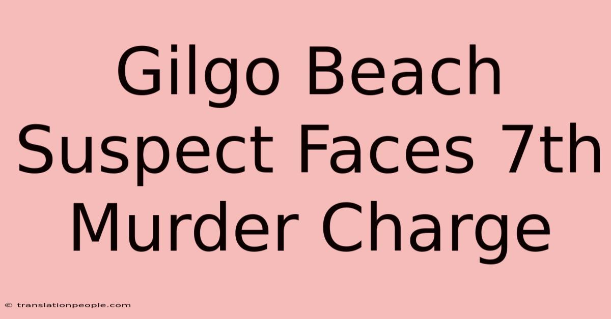 Gilgo Beach Suspect Faces 7th Murder Charge