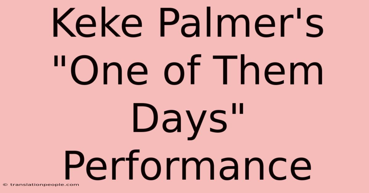 Keke Palmer's 