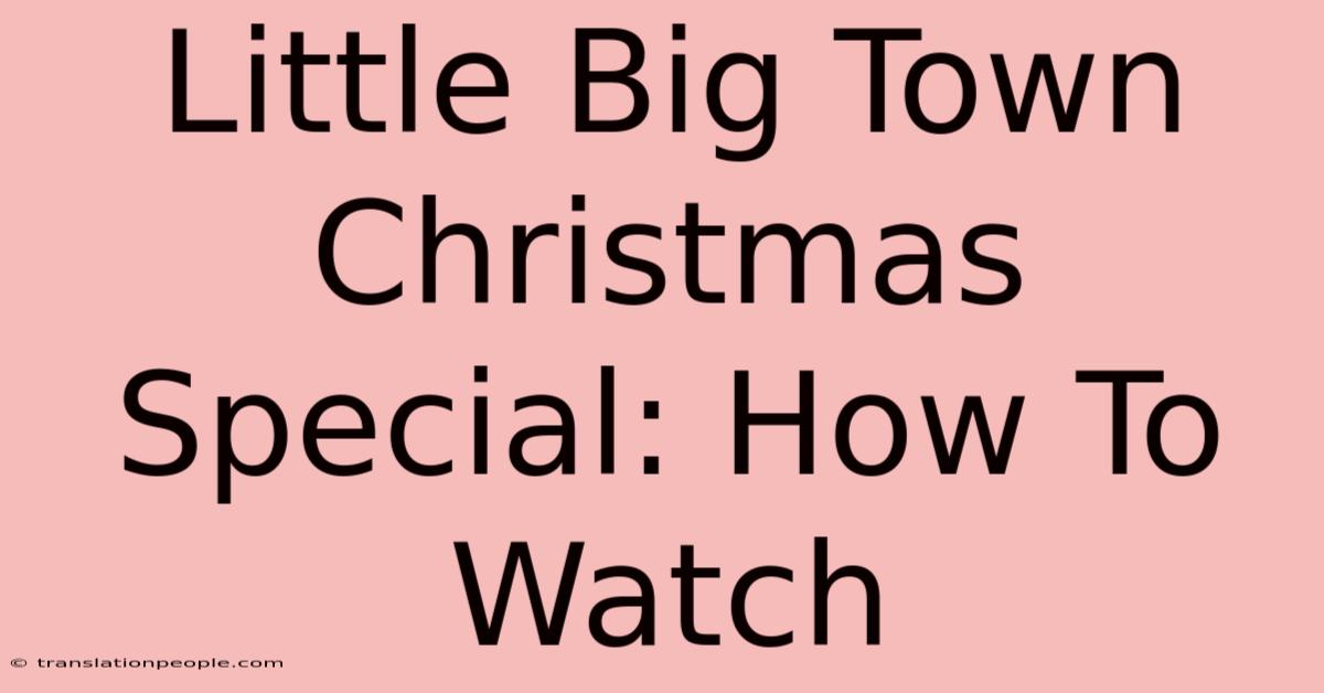 Little Big Town Christmas Special: How To Watch