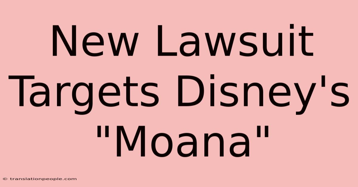 New Lawsuit Targets Disney's 