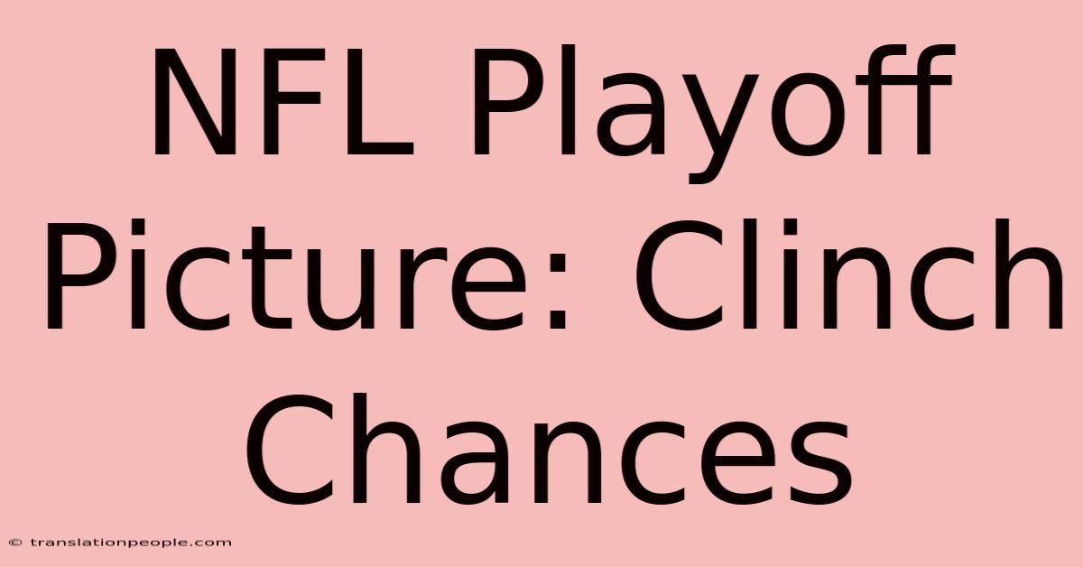 NFL Playoff Picture: Clinch Chances