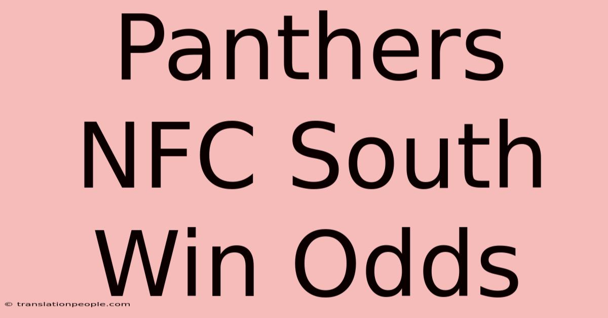 Panthers NFC South Win Odds