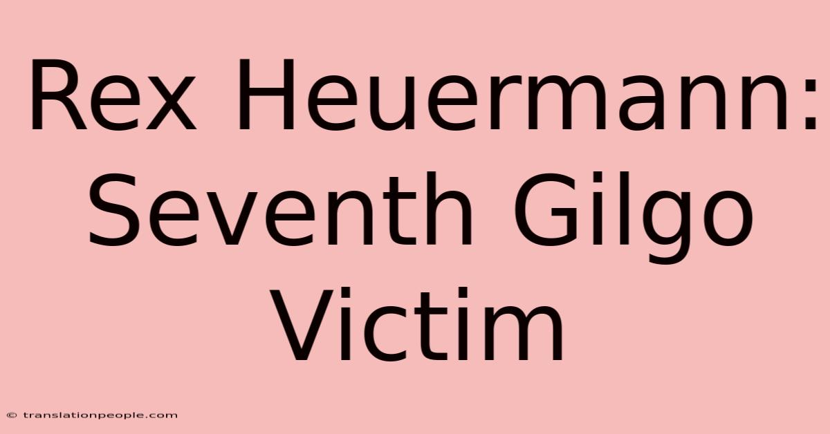 Rex Heuermann: Seventh Gilgo Victim