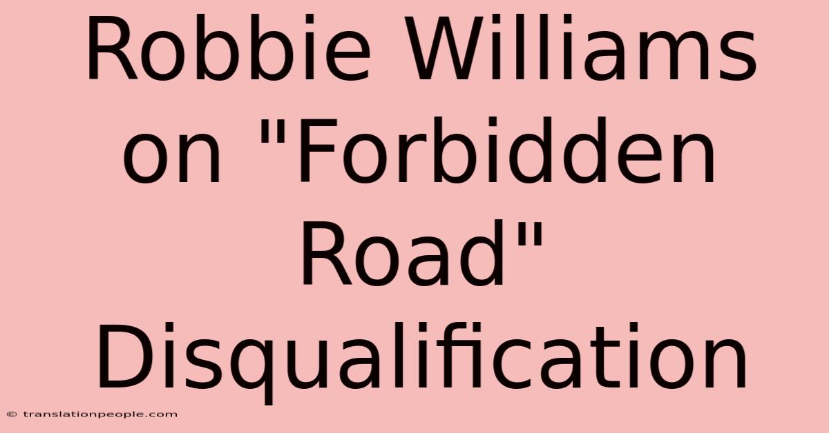 Robbie Williams On 