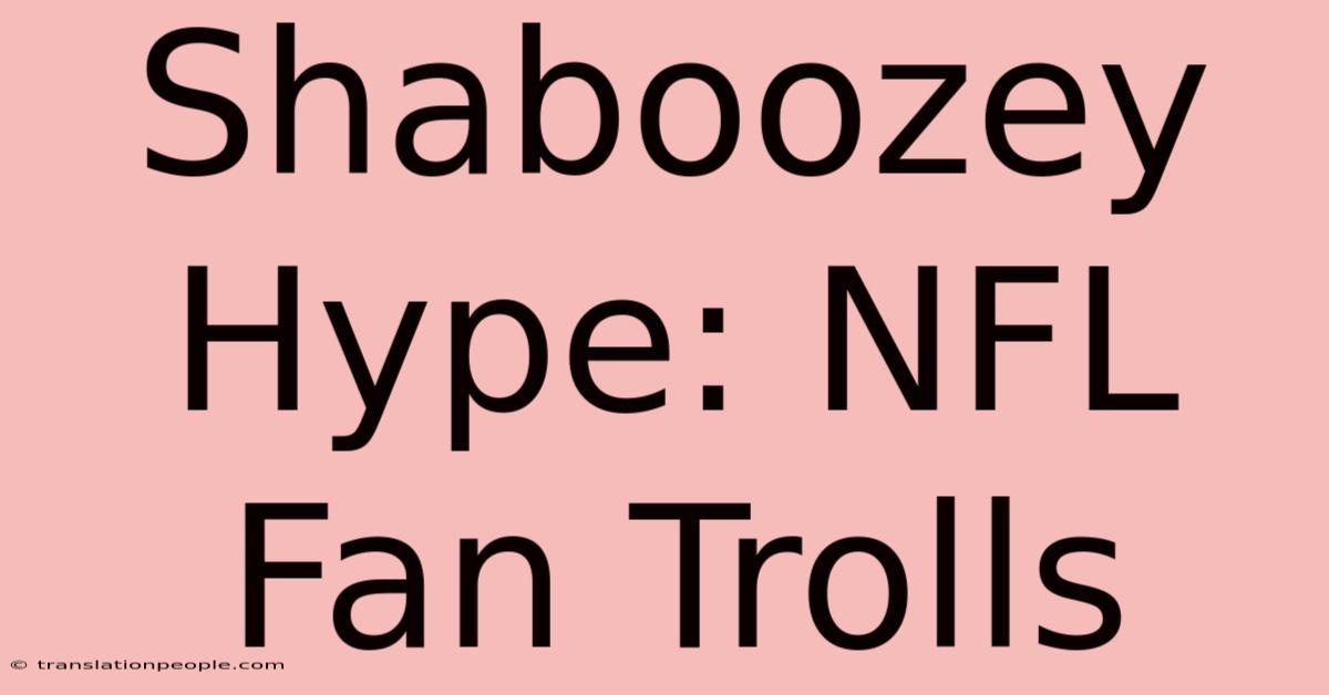 Shaboozey Hype: NFL Fan Trolls