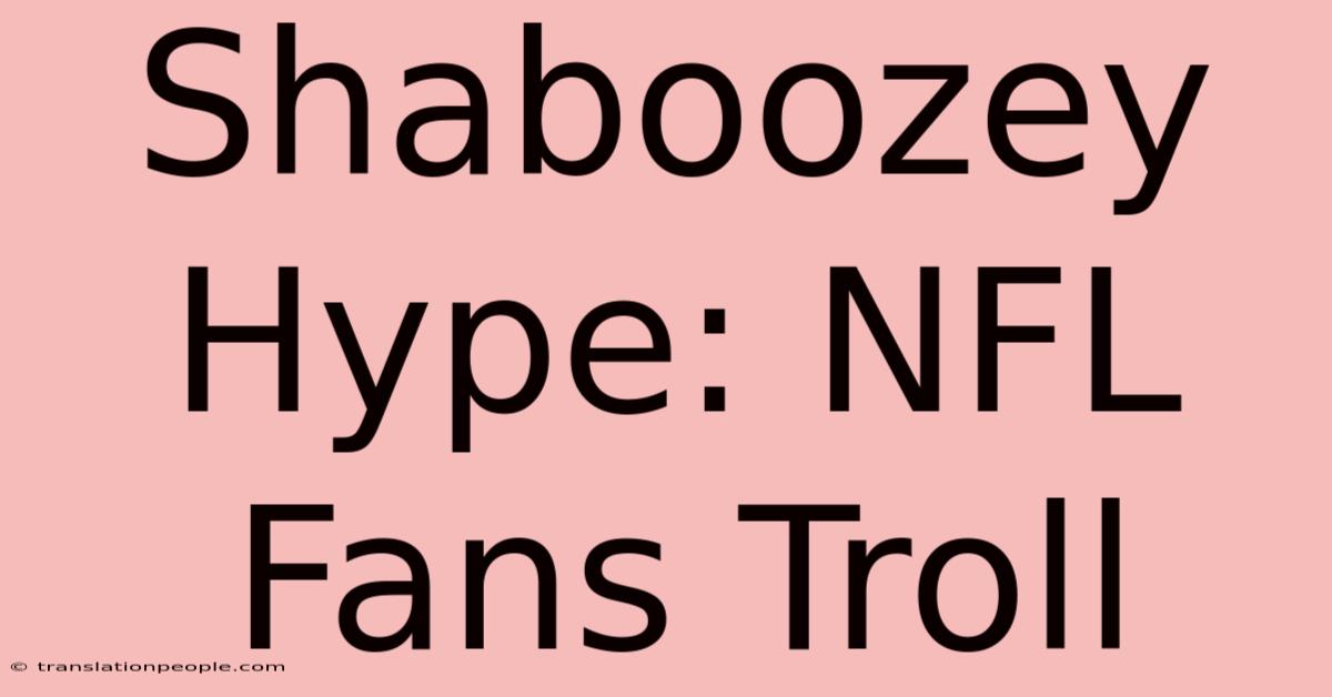 Shaboozey Hype: NFL Fans Troll