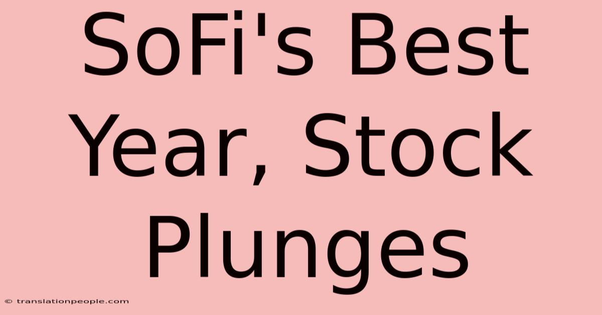 SoFi's Best Year, Stock Plunges