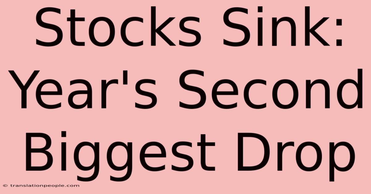 Stocks Sink: Year's Second Biggest Drop