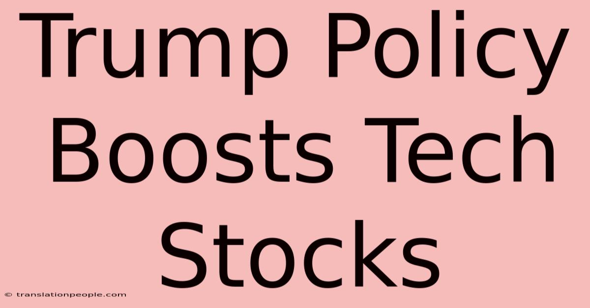 Trump Policy Boosts Tech Stocks