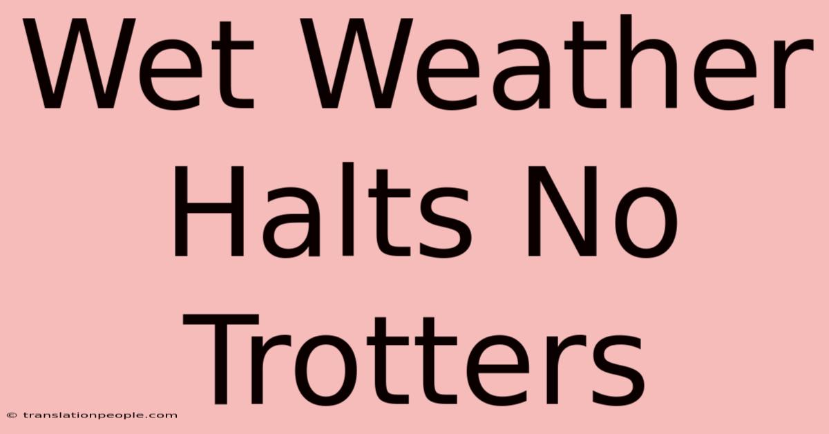 Wet Weather Halts No Trotters